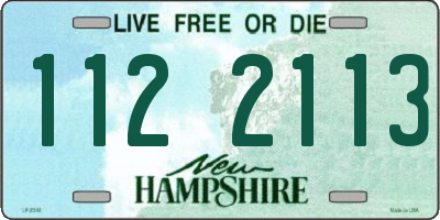 NH license plate 1122113
