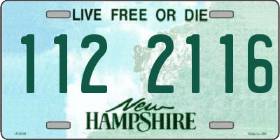 NH license plate 1122116