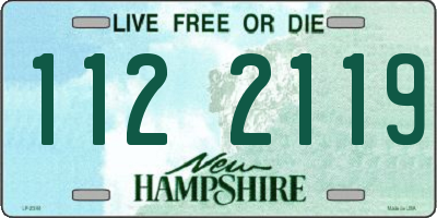 NH license plate 1122119