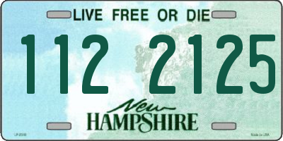 NH license plate 1122125