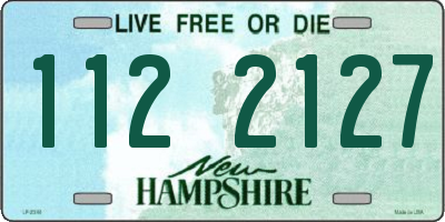 NH license plate 1122127