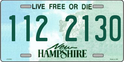 NH license plate 1122130