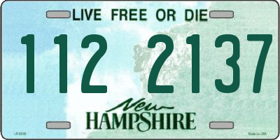NH license plate 1122137