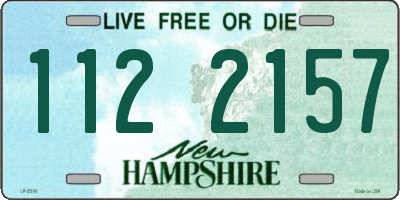 NH license plate 1122157
