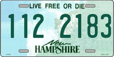 NH license plate 1122183