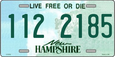 NH license plate 1122185