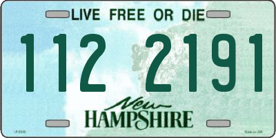 NH license plate 1122191