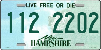 NH license plate 1122202