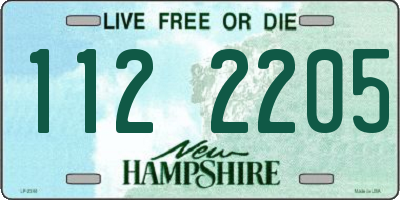 NH license plate 1122205