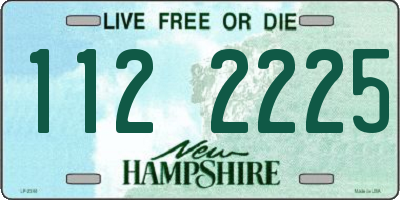 NH license plate 1122225