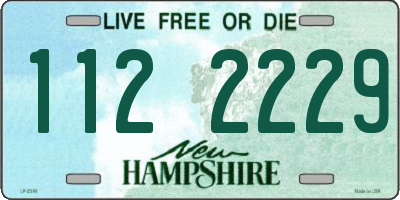 NH license plate 1122229