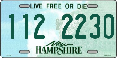 NH license plate 1122230