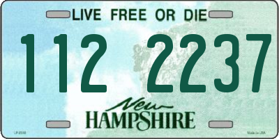 NH license plate 1122237