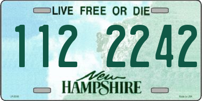 NH license plate 1122242
