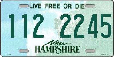 NH license plate 1122245