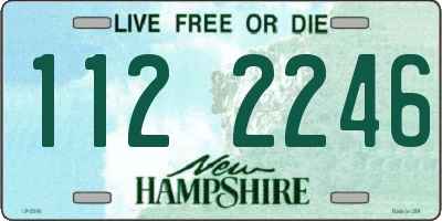 NH license plate 1122246