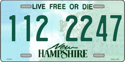 NH license plate 1122247