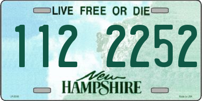 NH license plate 1122252