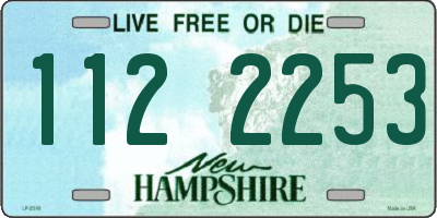 NH license plate 1122253