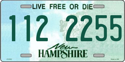 NH license plate 1122255