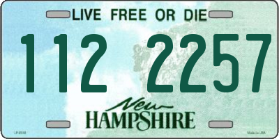 NH license plate 1122257