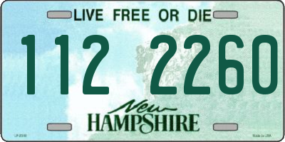 NH license plate 1122260