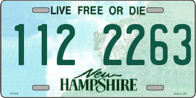 NH license plate 1122263