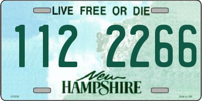 NH license plate 1122266