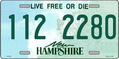 NH license plate 1122280