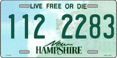 NH license plate 1122283