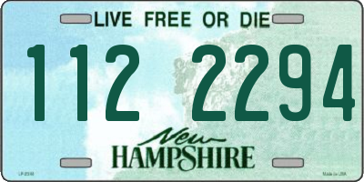 NH license plate 1122294