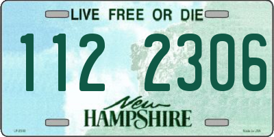 NH license plate 1122306
