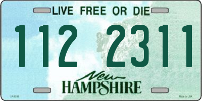 NH license plate 1122311