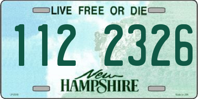 NH license plate 1122326
