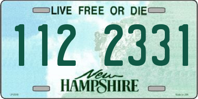 NH license plate 1122331