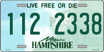 NH license plate 1122338