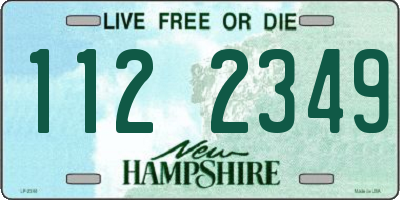 NH license plate 1122349