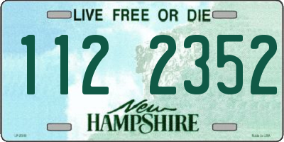 NH license plate 1122352