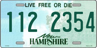 NH license plate 1122354