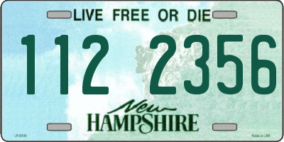NH license plate 1122356