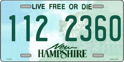 NH license plate 1122360