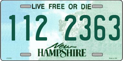 NH license plate 1122363