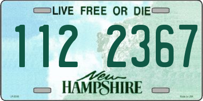 NH license plate 1122367