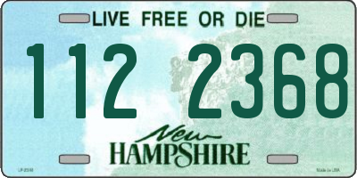 NH license plate 1122368