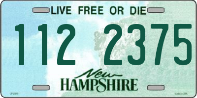 NH license plate 1122375