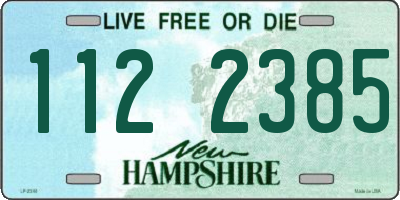 NH license plate 1122385