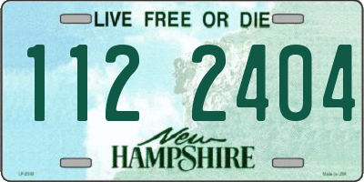 NH license plate 1122404