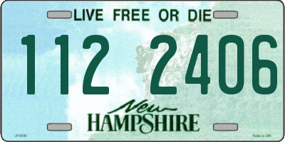 NH license plate 1122406