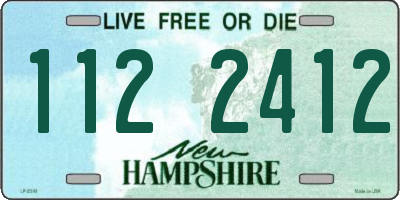 NH license plate 1122412