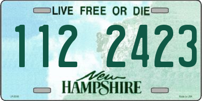 NH license plate 1122423
